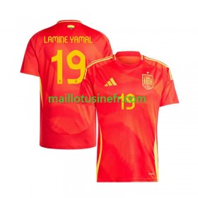 Maillot de Foot Espagne Lamine Yamal 19 Domicile UEFA EURO 2024